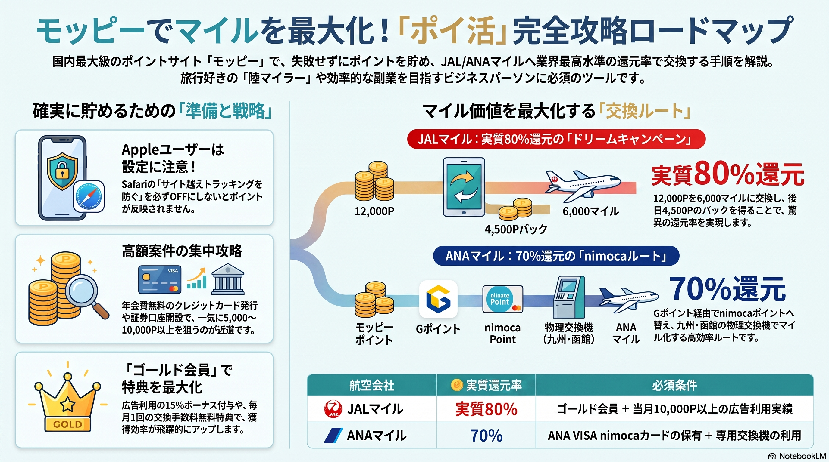 モッピーでマイルを最大化！ポイ活完全攻略ロードマップ